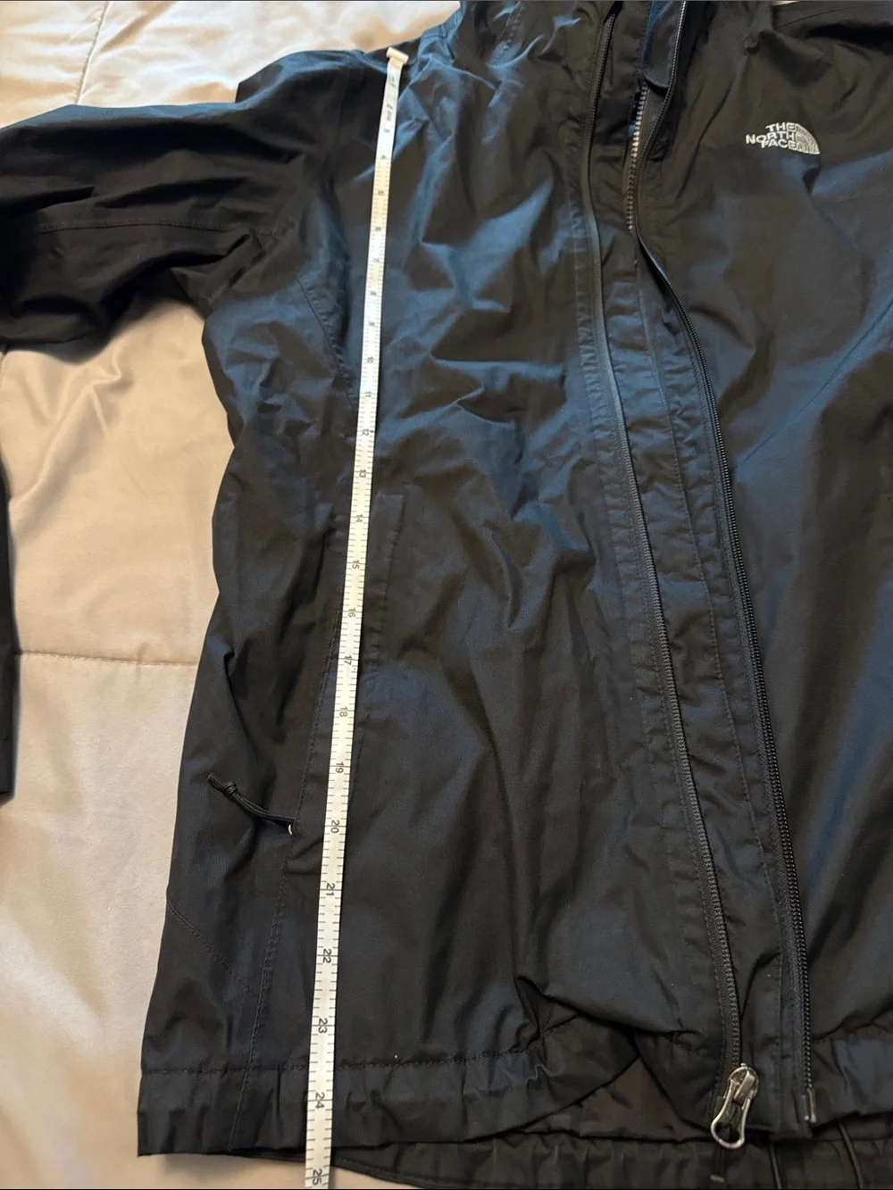 The North Face Black Hooded Raincoat